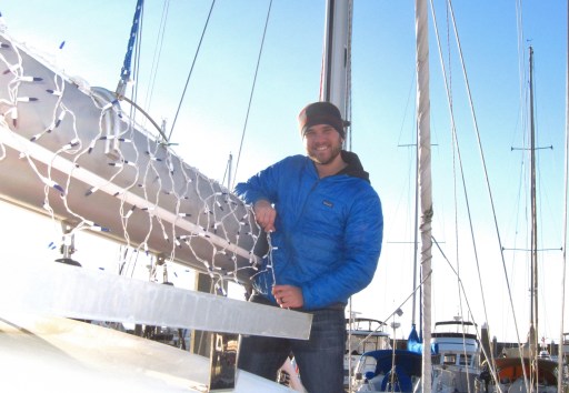 Adorning the boom with Icicles!