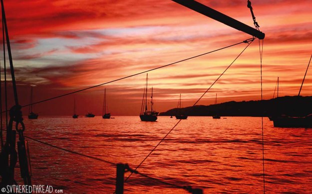 #La Cruz_Sunset at sv Tappan Zee