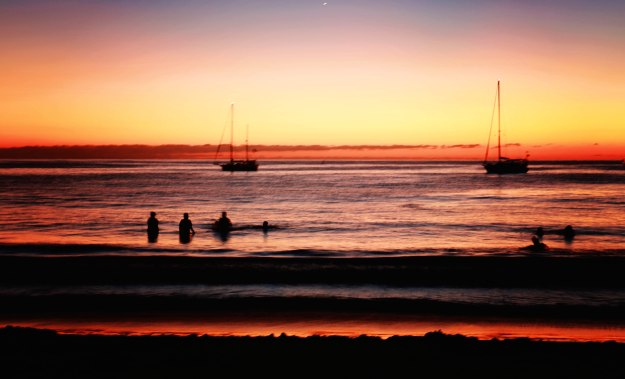 Chacala_Sundown o'er the anchorage