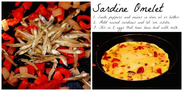 Isla Meanguera day 2_Sardine omelet collage