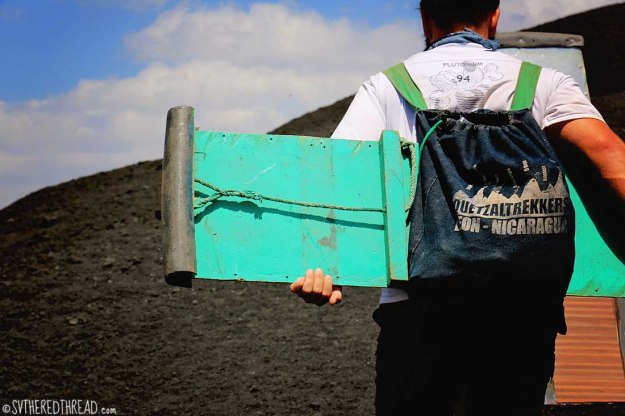 #Cerro Negro_Neil trekking up