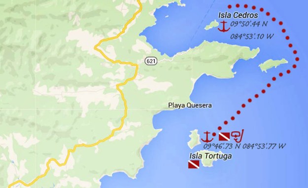 Isla Tortugas_map