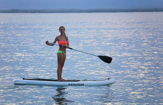 #Roca Bajo_Jessie sunset paddleboarding3a