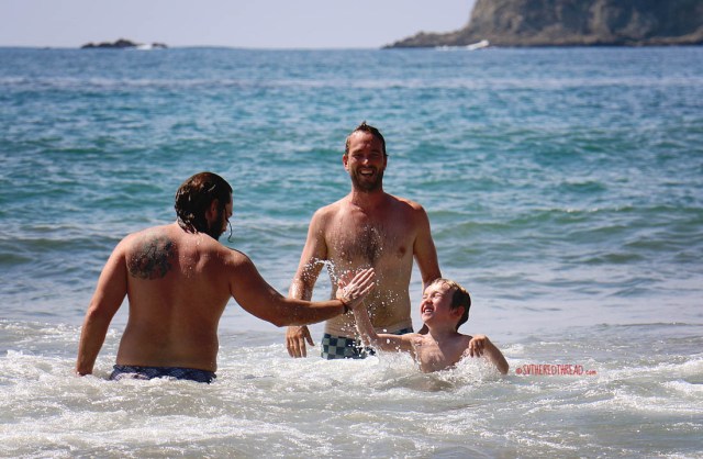 #At the beach_Body surfing fun