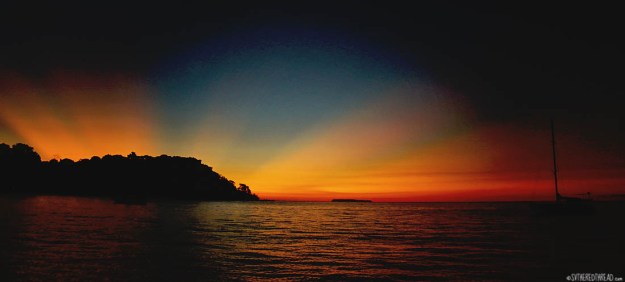 #Bahia Drake_Sunset over the peninsula+Coco